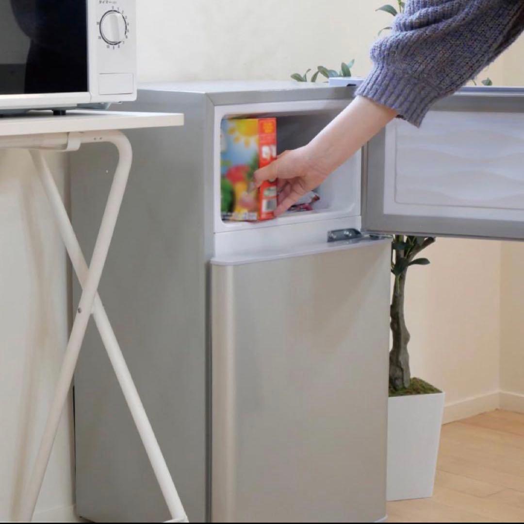 冷蔵庫 一人暮らし 冷凍冷蔵庫 2ドア 小型 家庭用 60L ブラック