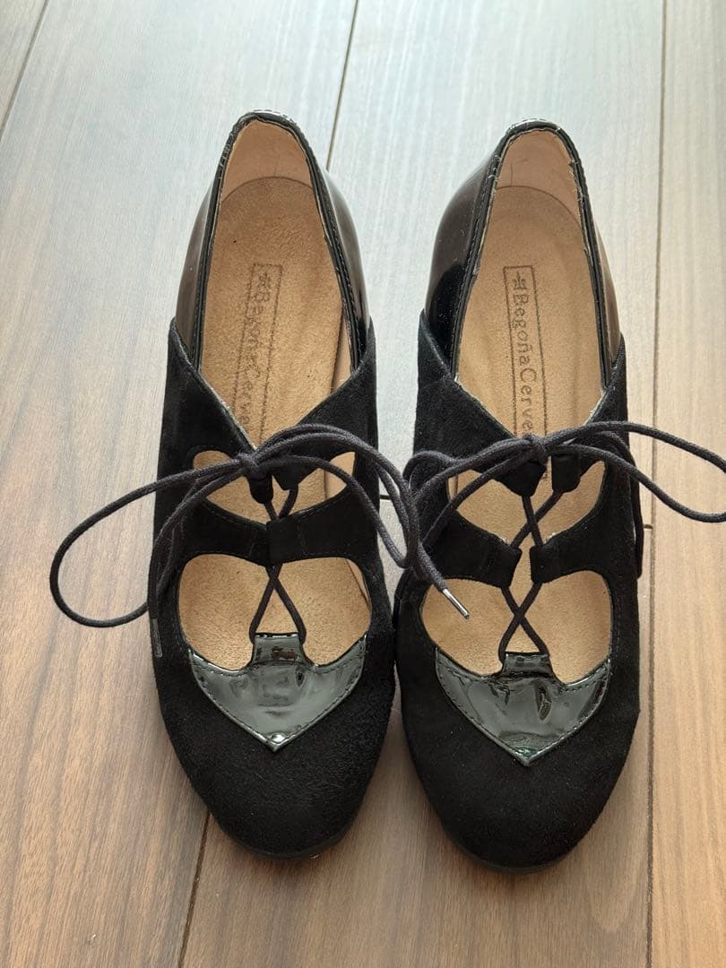 フラメンコシューズ 黒 Begoña Cervera