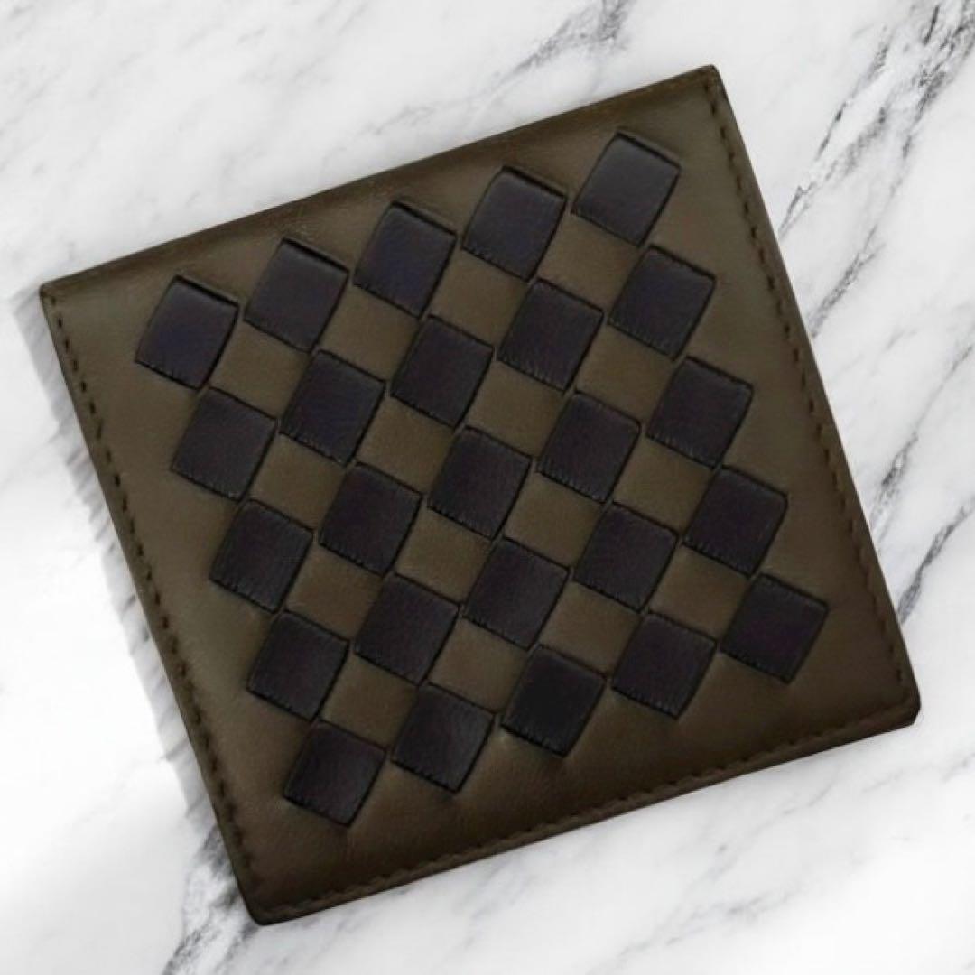 極美品 箱付 ボッテガヴェネタ イントレチャート ケース 小銭入れ 財布