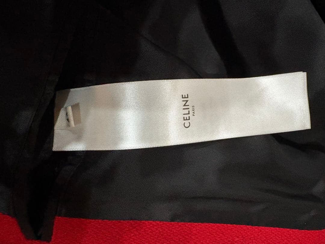 美品ＣＥＬＩＮＥセリーヌスタジャン白赤黒2V56D896C　44ＭＬ