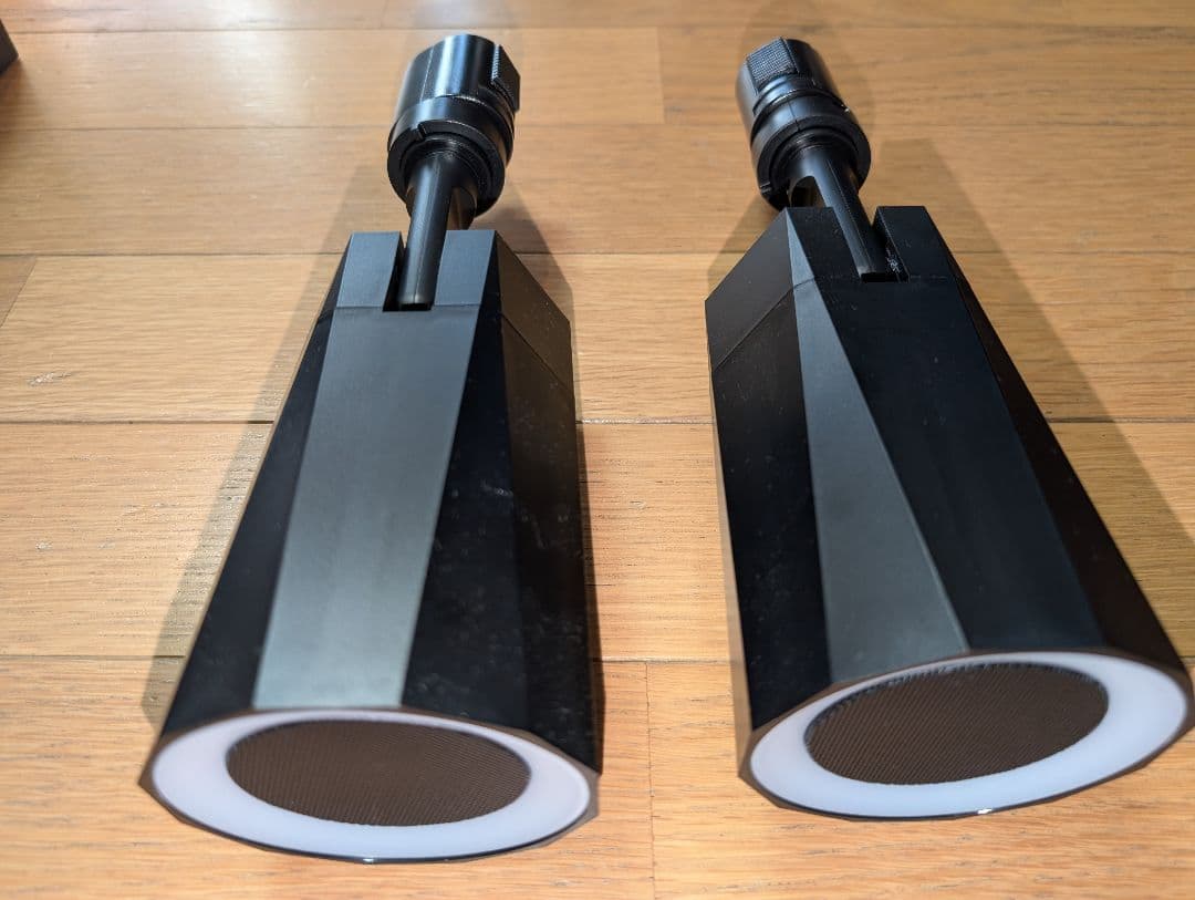 Beamtec Bluetoothダクトレールスピーカー LED付き　2個セット