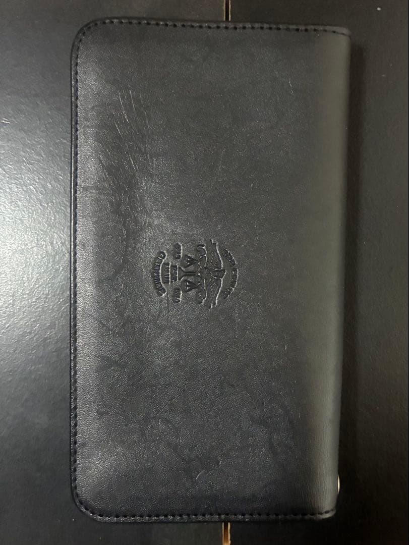 THE CRIME ブラックレザー長財布