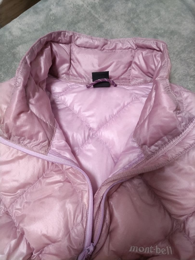 美品　モンベル　スペリオダウンジャケット　レディース　ライトピンク