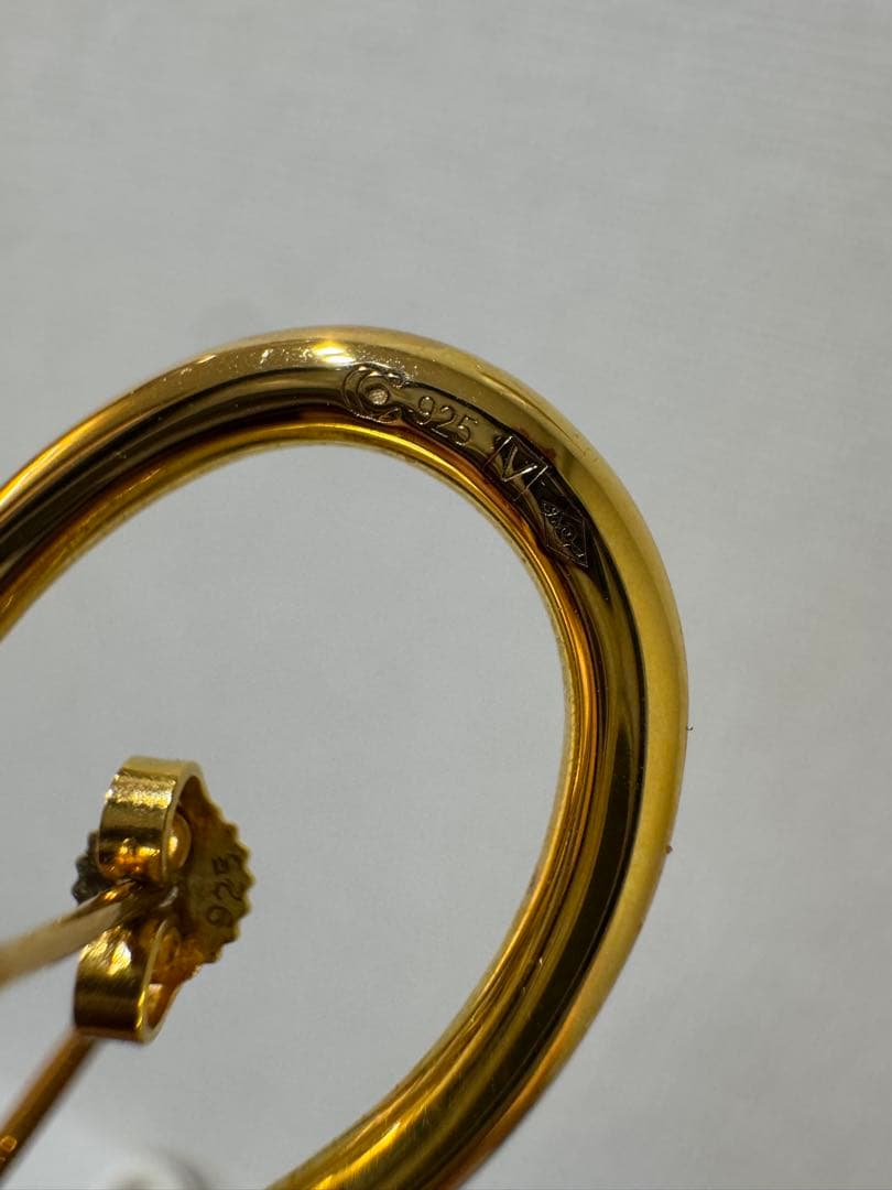 完売品 極美品 フープピアスゴールド