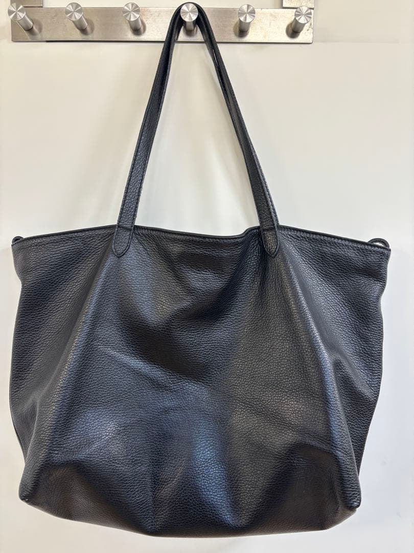 Pelliccia イタリア製 レザートートバッグ 黒&灰 2つセット