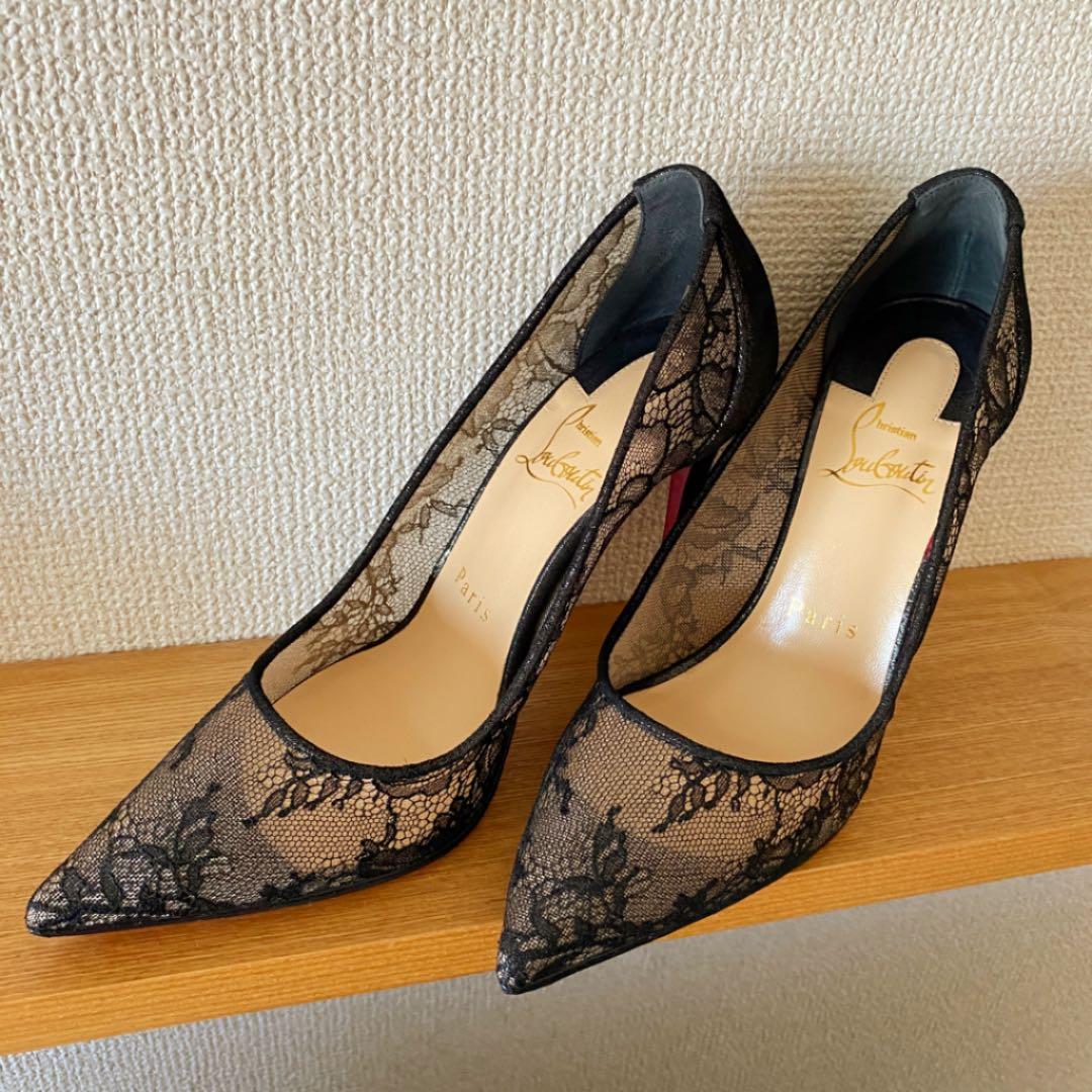 ルブタン レース ハイヒール