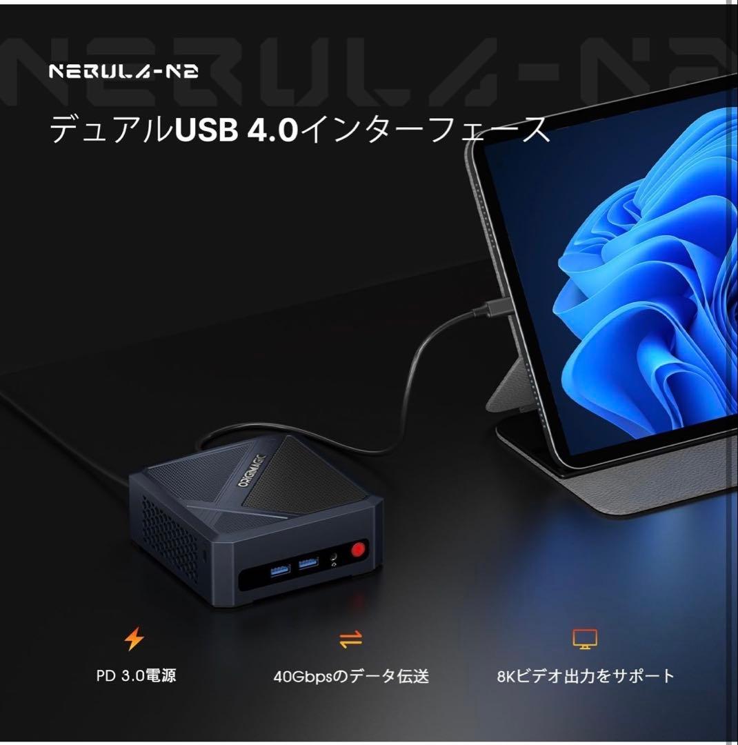 ミニPC ORIGIMAGIC N2 Ryzen 5 6600H 32GB 512GB