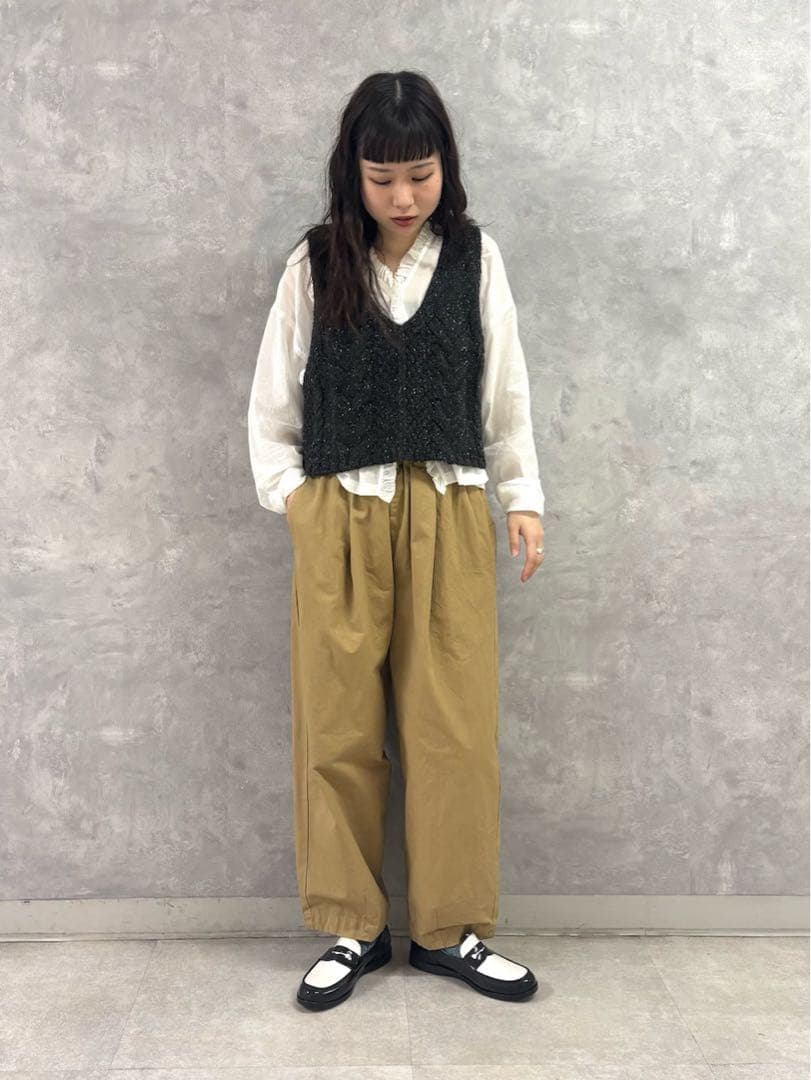 コットンクロップドパンツ