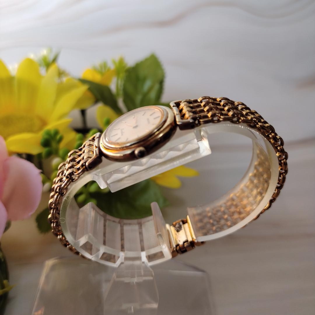 【電池新品】稼働 セイコー エクセリーヌ 腕時計 1220-0080 純正ブレス