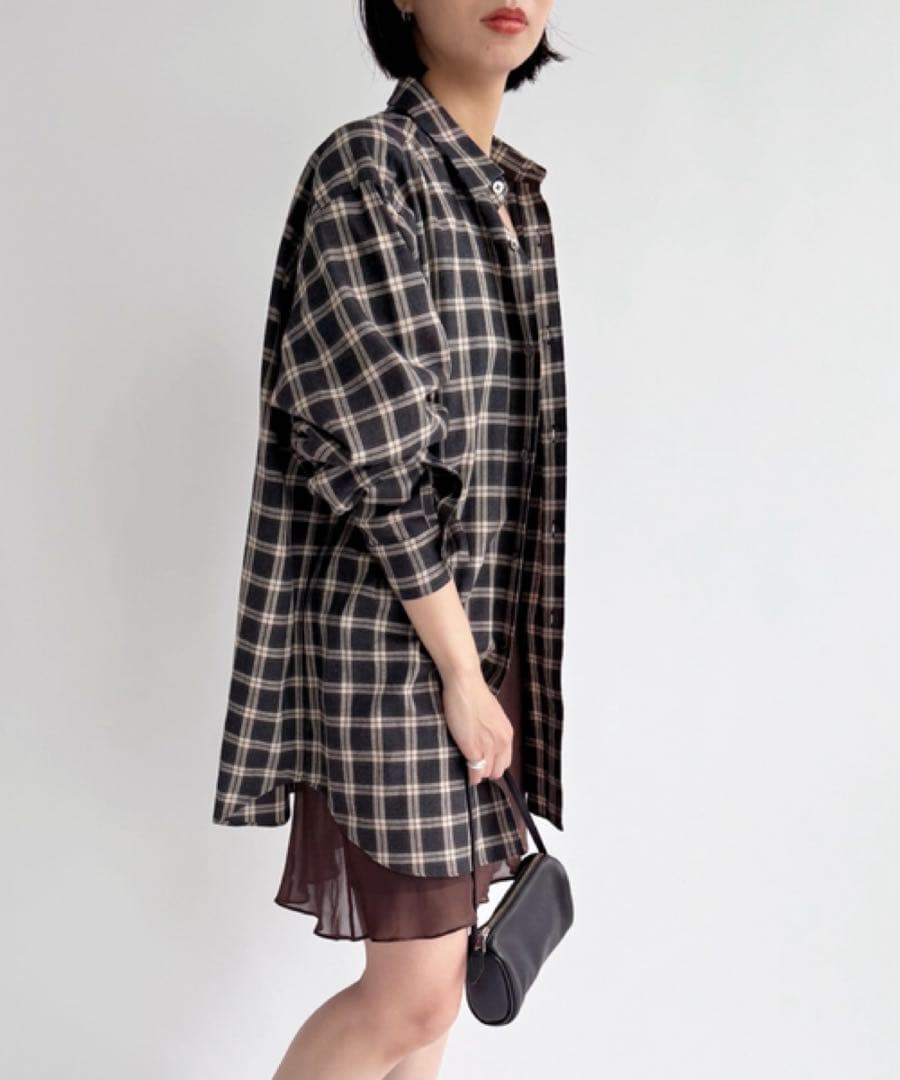 EDIT. FOR LULUネルチェックシャツ