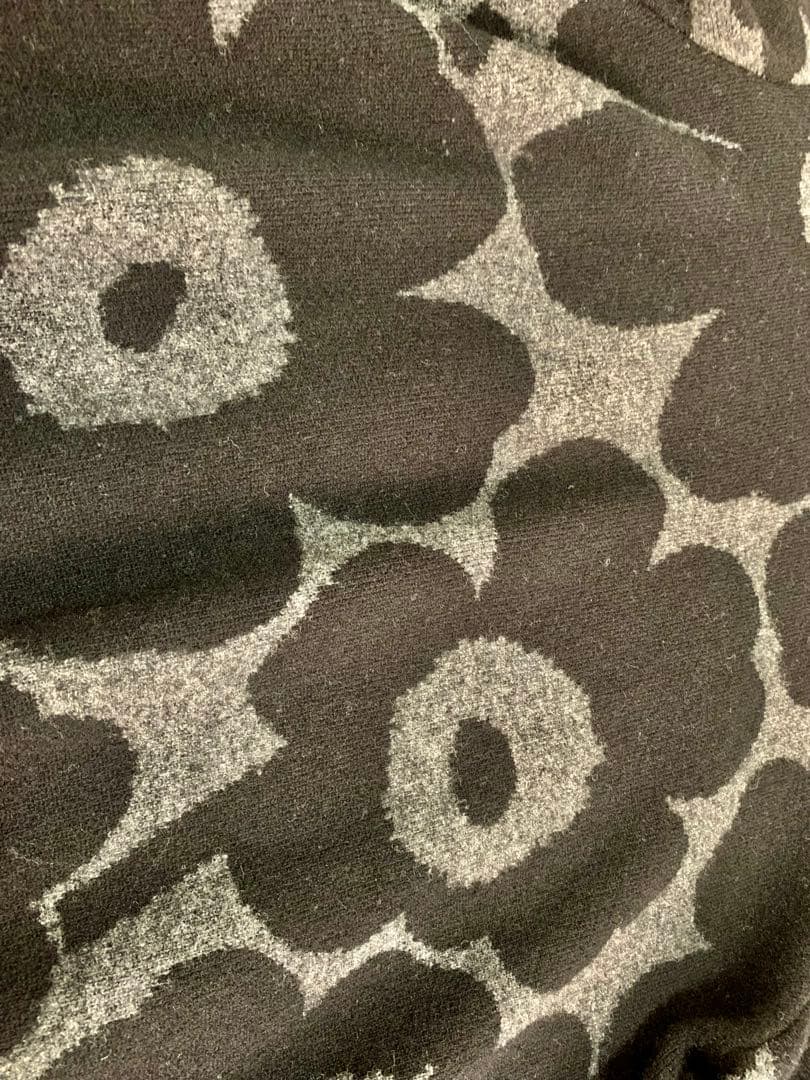 marimekkoのUNIKKO柄セーター/グレー/ウールニット マリメッコ