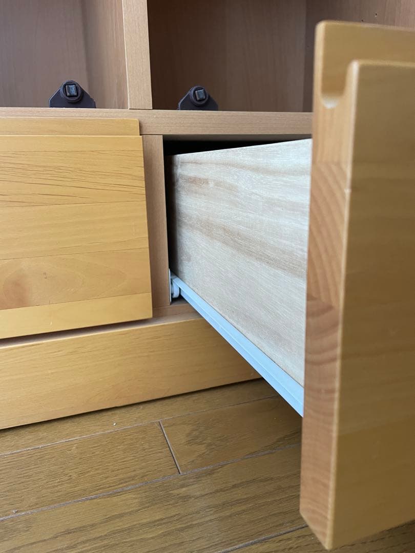 ベルメゾン　ナチュラルウッド　本棚　書棚　ブックシェルフ　キャビネット　飾り棚