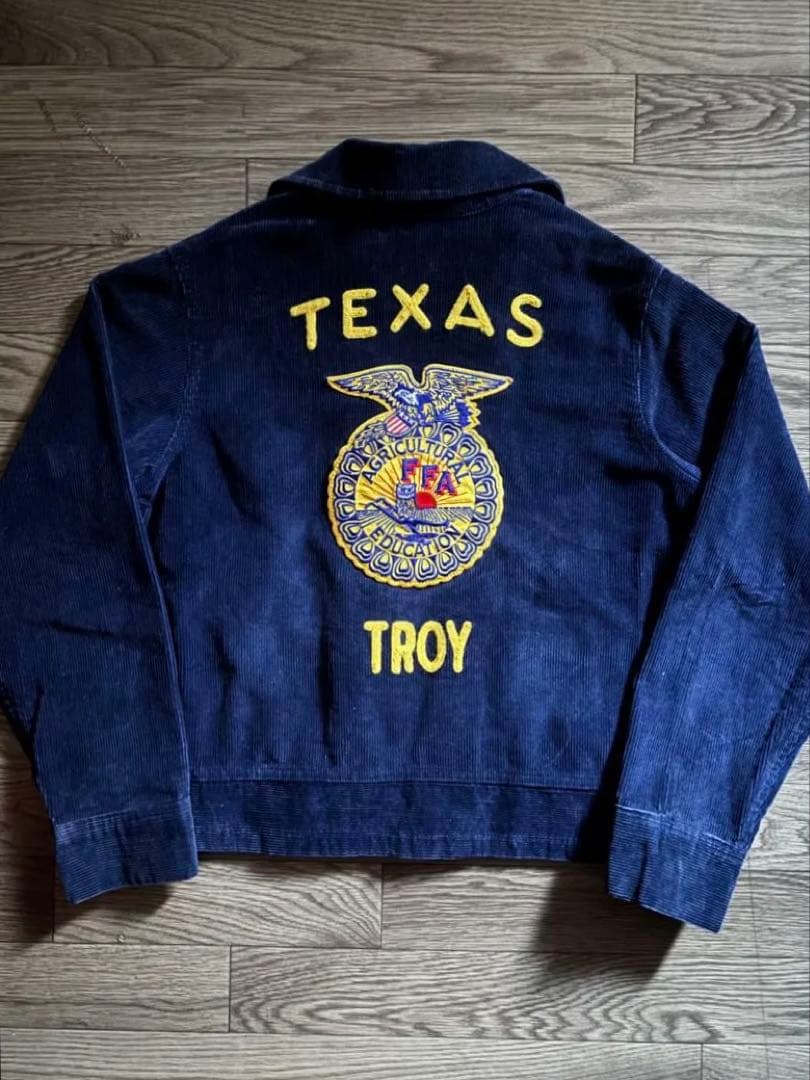 ★極美品★ 90s ~ 濃紺　FFA ジャケット 　lot103-38 フェード