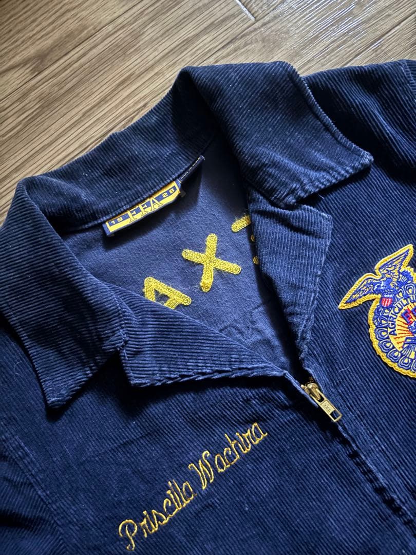 ★極美品★ 90s ~ 濃紺　FFA ジャケット 　lot103-38 フェード