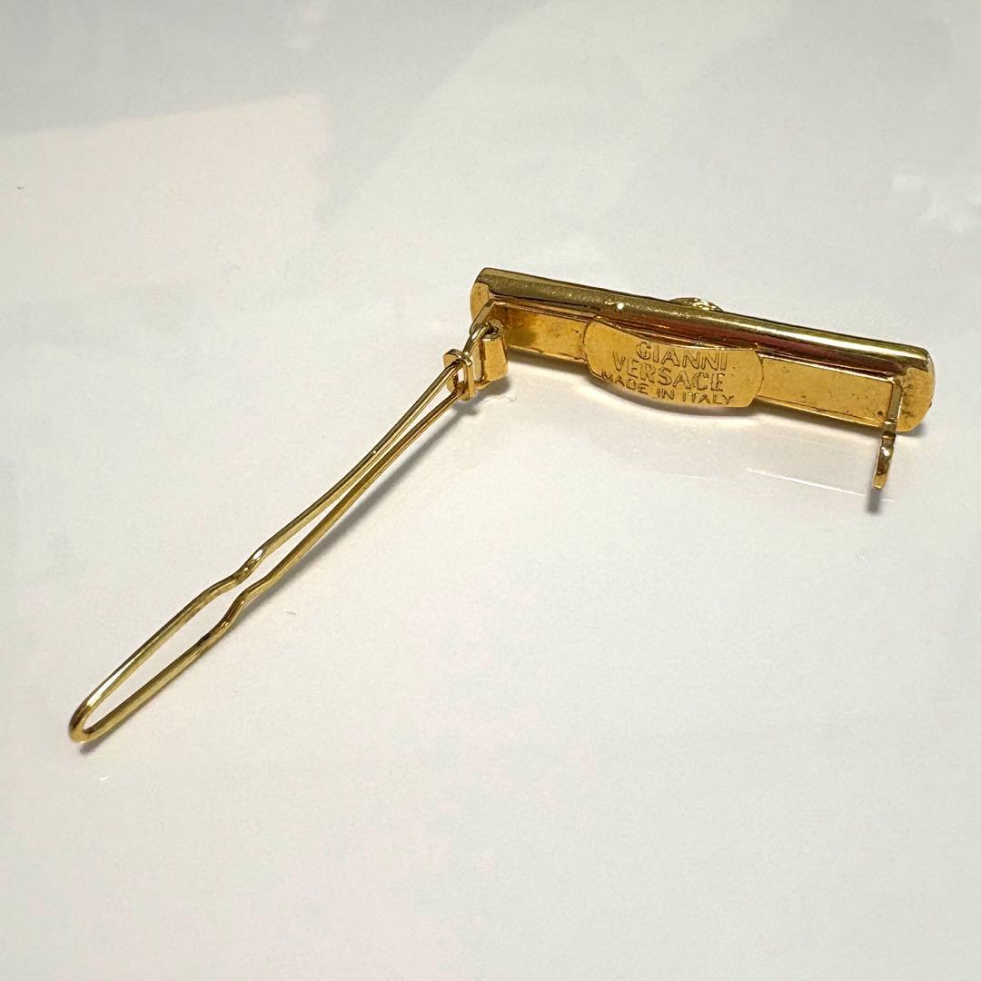 ヴェルサーチ メドゥーサ ラインストーン ヘアピン ヘアアクセサリー