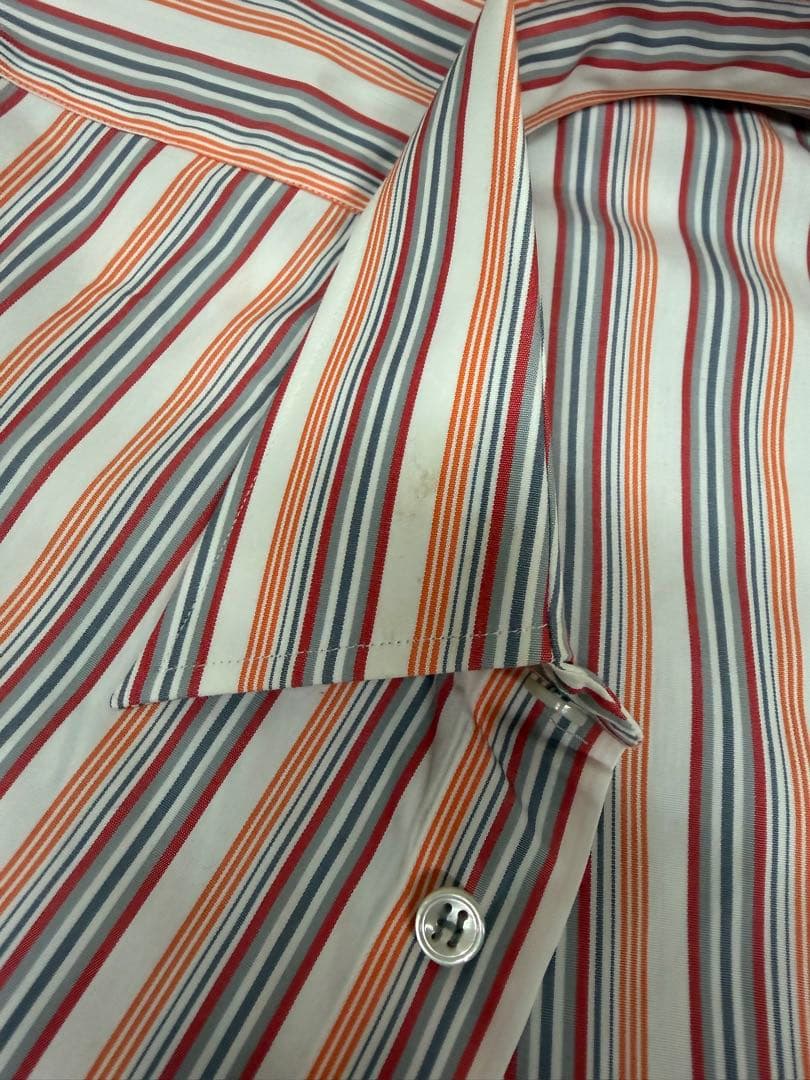 シ*キ様 【未使用品】 HERMES 【ストライプ シャツ】 エルメス フランス