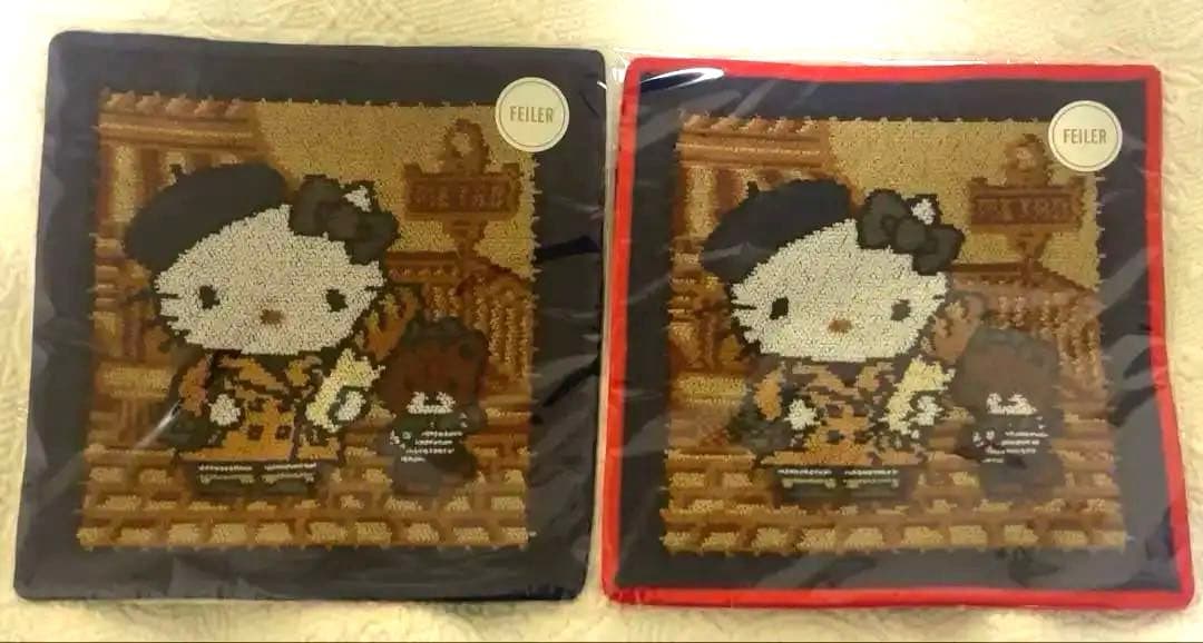 新品未開封品2枚セット　HELLO KITTY x FEILER x IENA
