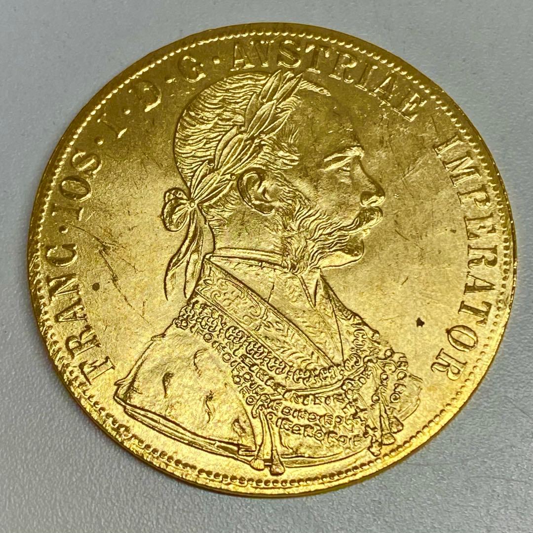 海外古銭　オーストリア　ダカット　双頭の鷲　　1894年