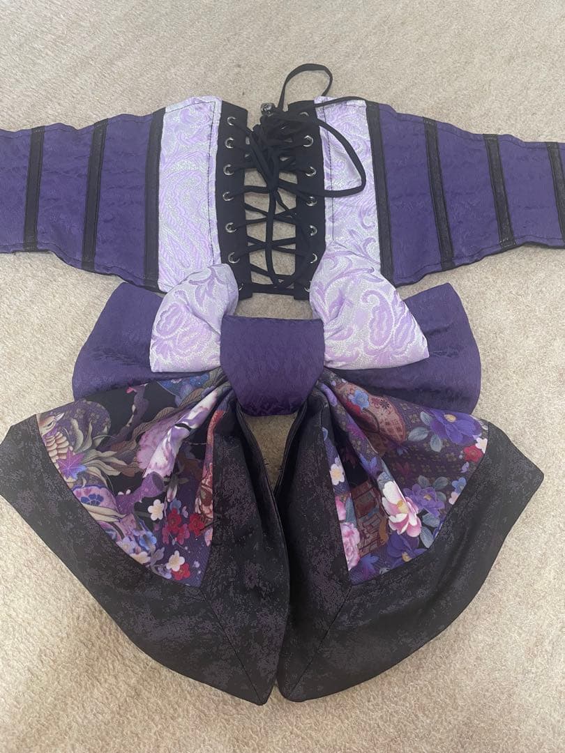 新品タグなし　キューティーフラッシュ　花魁帯　コルセット　パープル