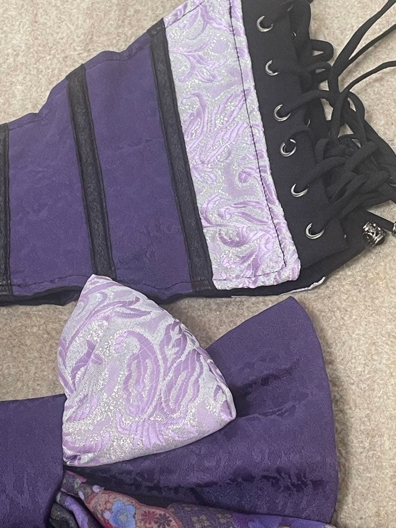 新品タグなし　キューティーフラッシュ　花魁帯　コルセット　パープル