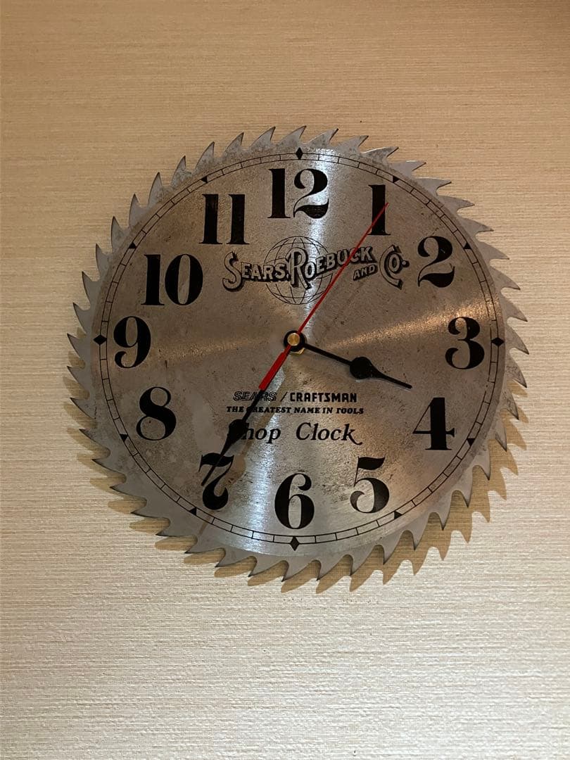 sears シアーズ　掛時計　ソーブレードクロック
