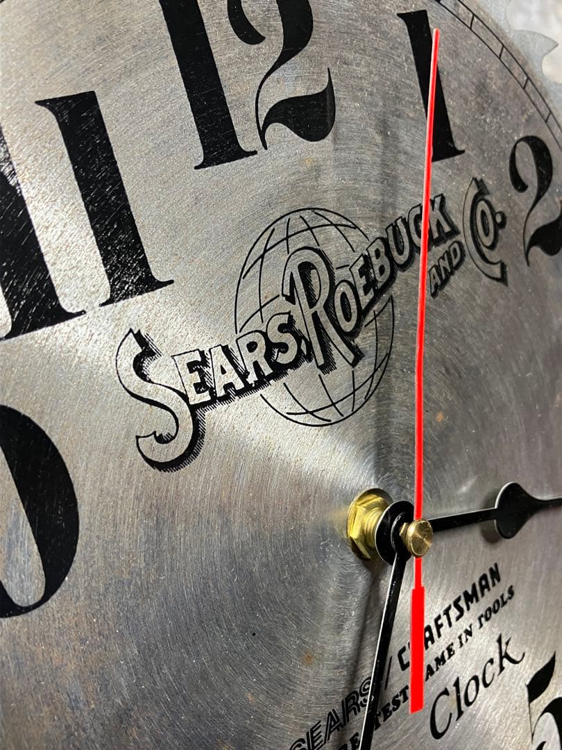 sears シアーズ　掛時計　ソーブレードクロック