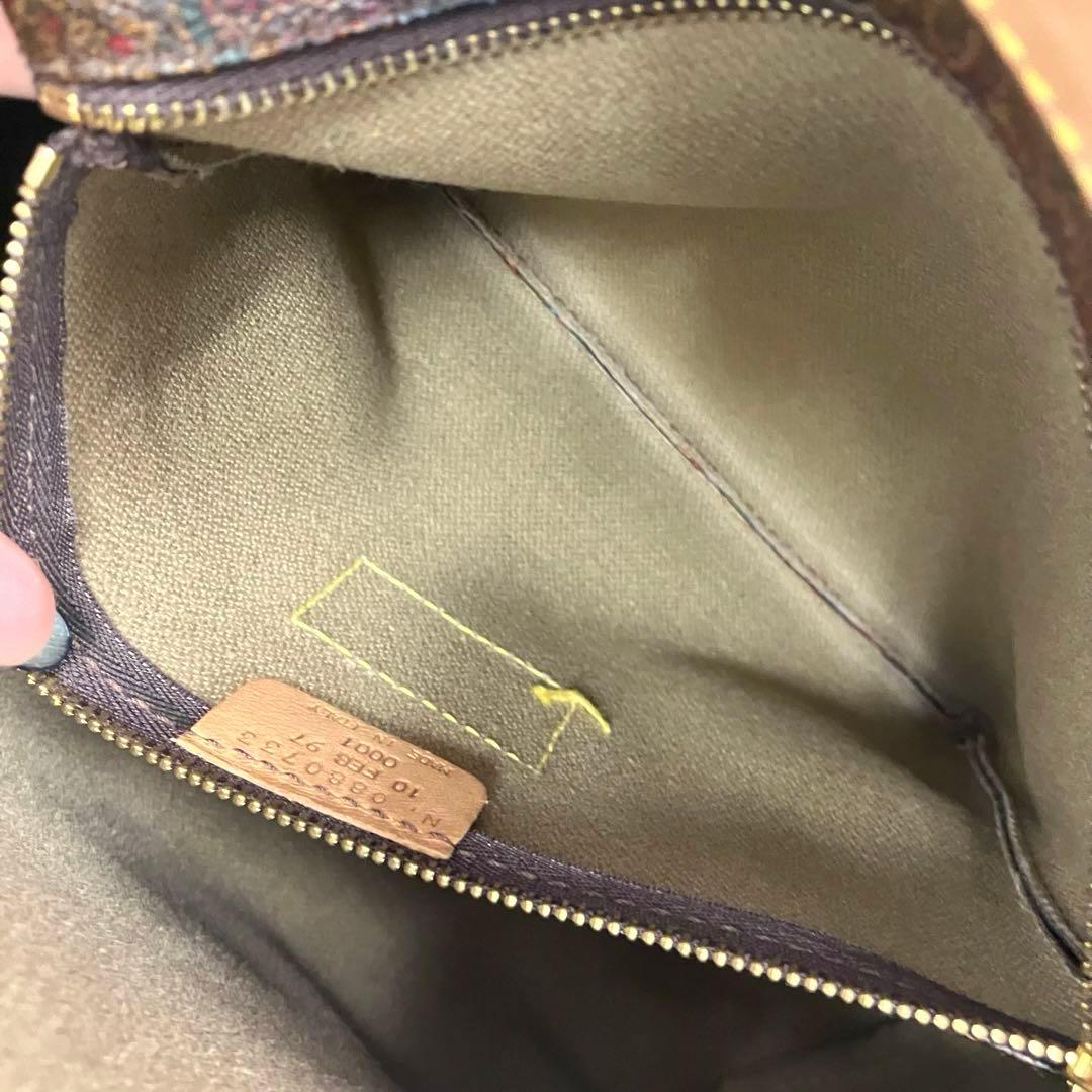 大人気☆ETRO☆エトロ☆ミニボストンバッグ☆レザー☆ペイズリー☆ブラウン！