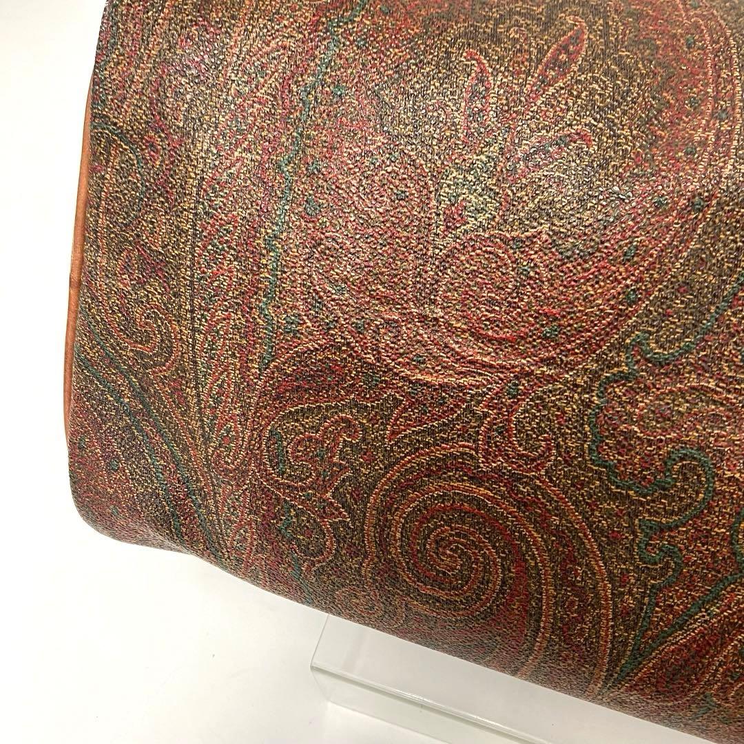 大人気☆ETRO☆エトロ☆ミニボストンバッグ☆レザー☆ペイズリー☆ブラウン！