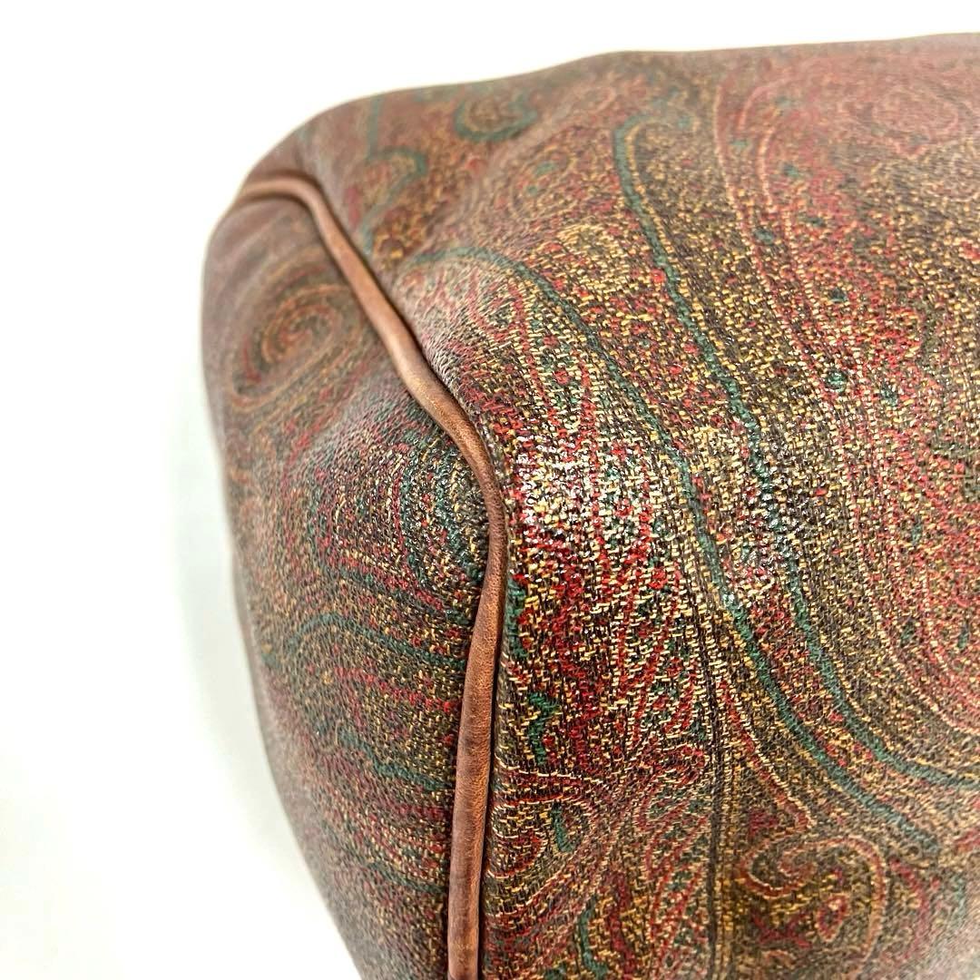 大人気☆ETRO☆エトロ☆ミニボストンバッグ☆レザー☆ペイズリー☆ブラウン！