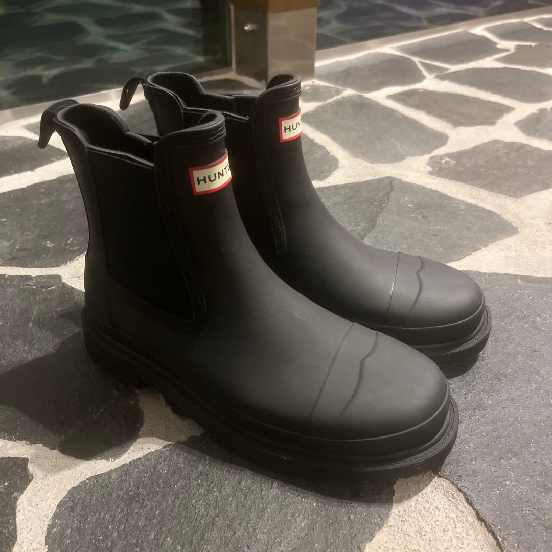 ハンター 長靴　コマンド チェルシー マット レディース サイドゴア