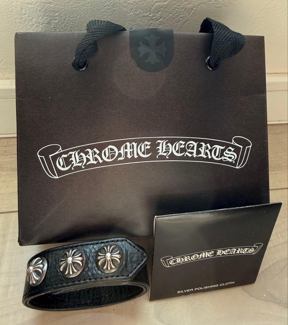 【早い者勝ち】CHROME HEARTS 3ボタン 2スナップ ブレスレット