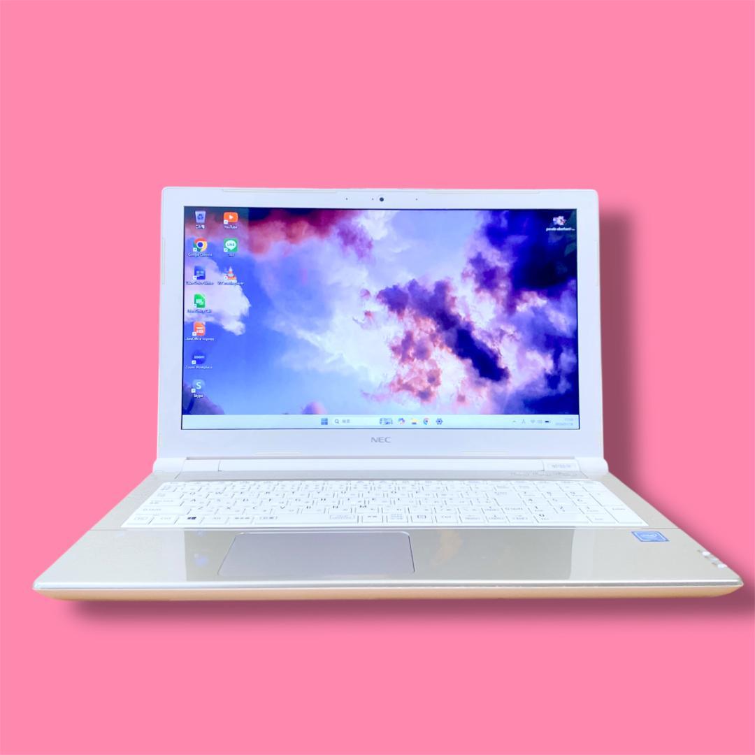 【訳アリ】大容量SSD480GB✨メモリ8 最新Win11 NECノートパソコン