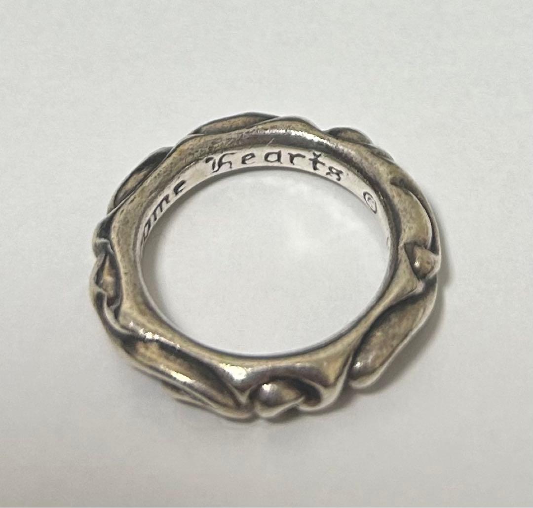 確実正規品　クロムハーツ　スクロールバンドリング　18号