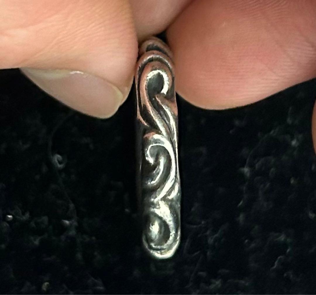 確実正規品　クロムハーツ　スクロールバンドリング　18号