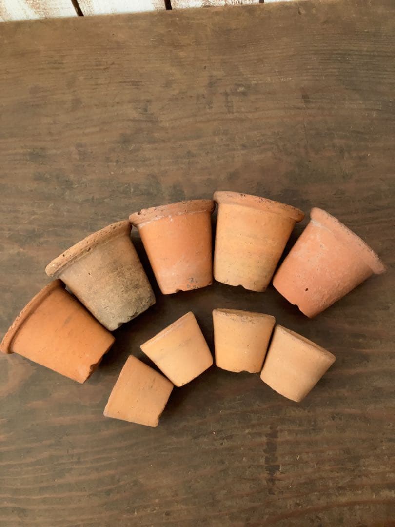 ヴィンテージ　た小さな可愛い　テラコッタポット 植木鉢　14個セット