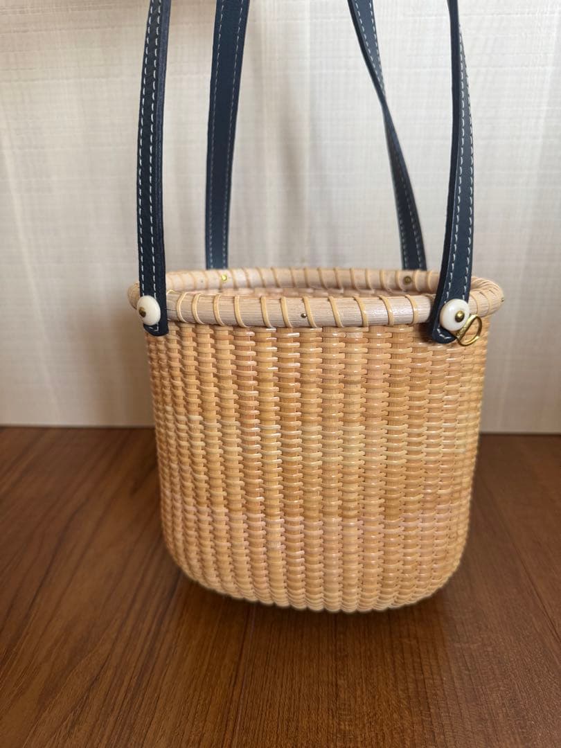 ナンタケットバスケット 6インチオペラ レザーハンドル