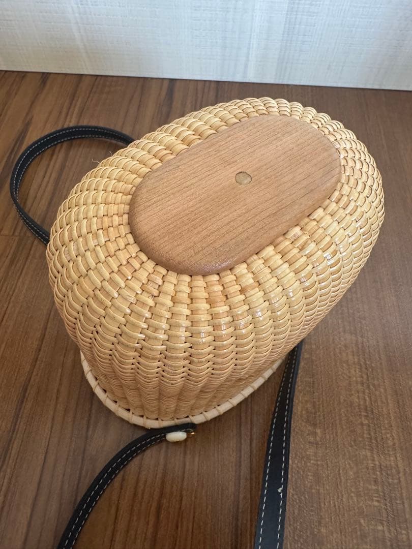 ナンタケットバスケット 6インチオペラ レザーハンドル