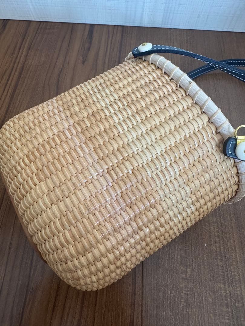 ナンタケットバスケット 6インチオペラ レザーハンドル