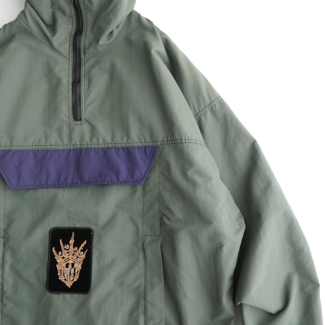 twist USA製 ナイロンアノラックパーカー オリーブ L