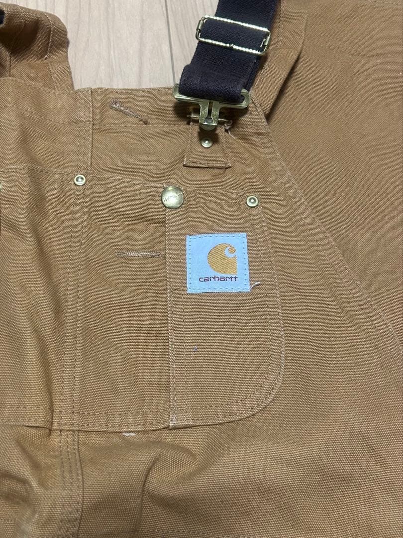 Carhartt オーバーオール 38x32 ブラウン