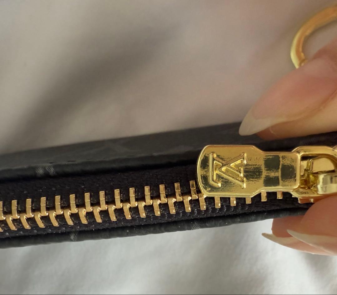 キーリング付きケース　ブラック　新品　lv 小銭入れ　本革　2887