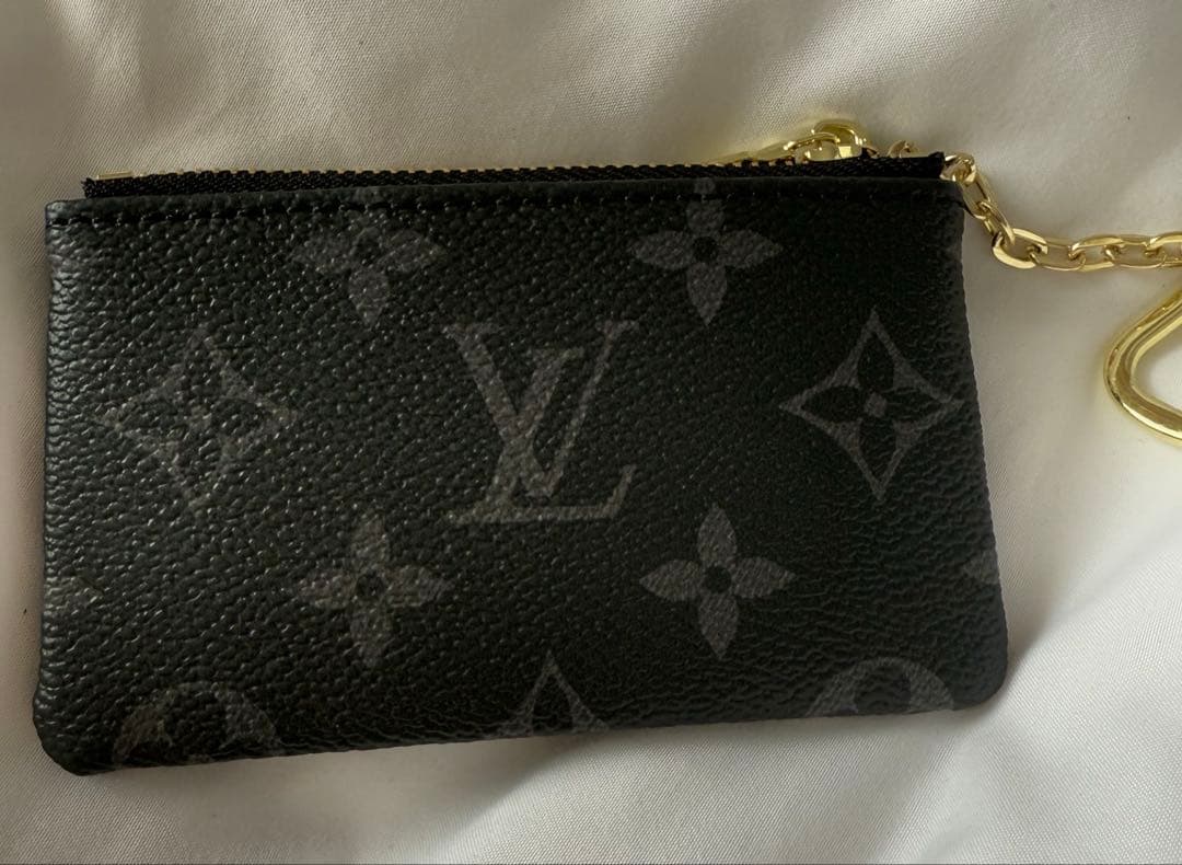 キーリング付きケース　ブラック　新品　lv 小銭入れ　本革　2887
