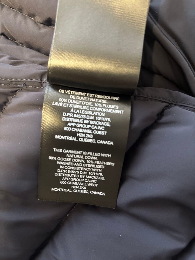 MACKAGE マッカージュ　FARREN ダウン　レディース　ネイビー　XS