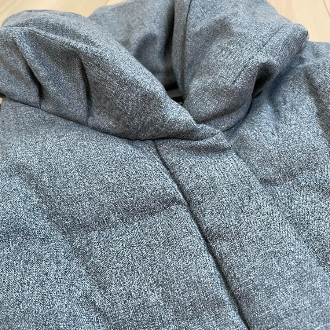 トランスワーク グレー ダウンコート 46 大きいサイズ 美品 秋冬 三陽商会