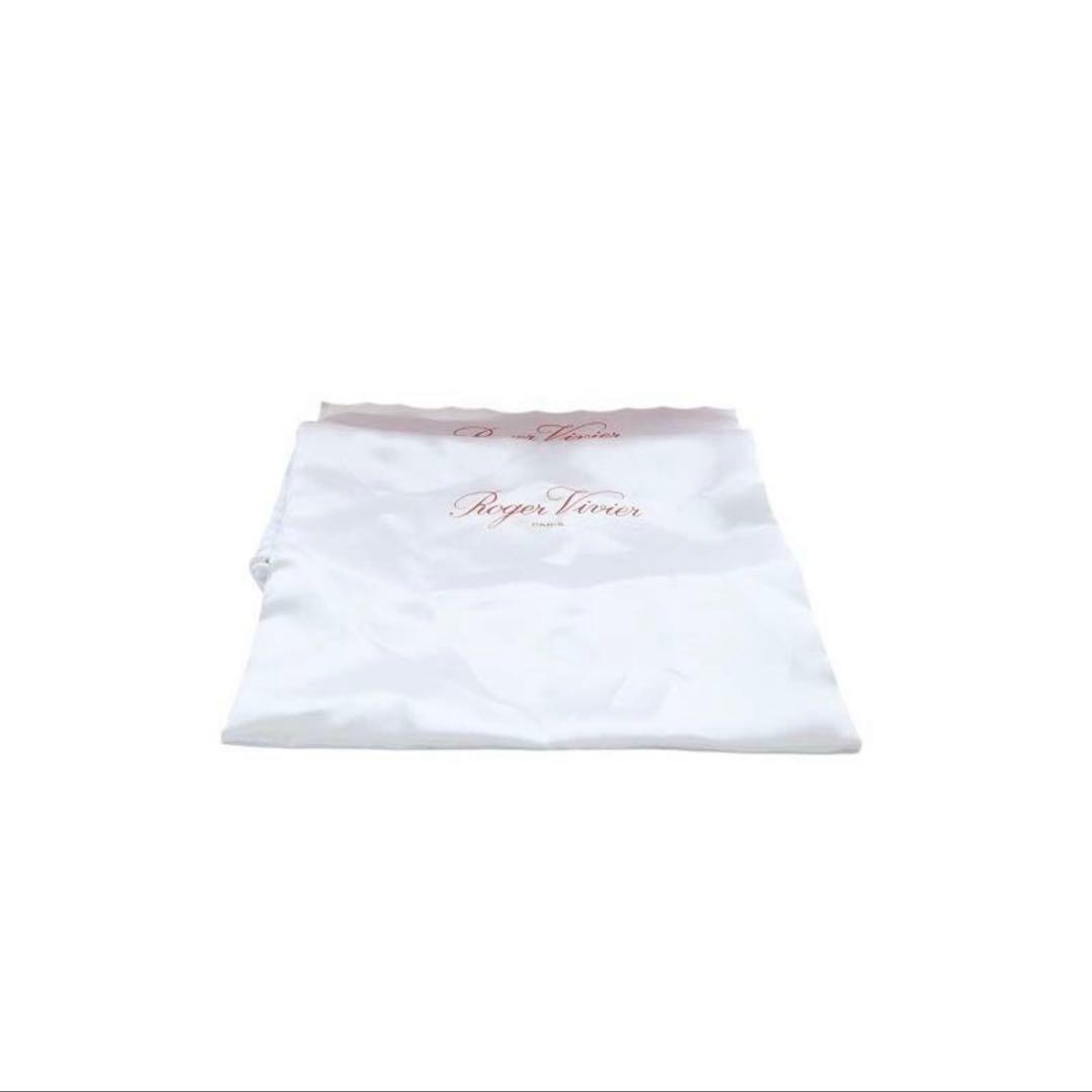 【ほぼ未使用】ROGER VIVIERスクエアトゥパテントパンプス36 ボルドー