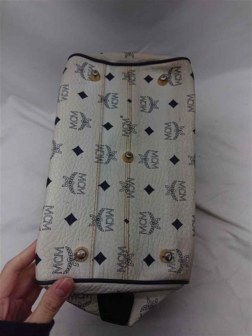 ◎エムシーエム MCM ボストンバッグ ホワイト系 レディース