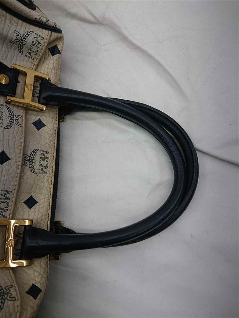 ◎エムシーエム MCM ボストンバッグ ホワイト系 レディース