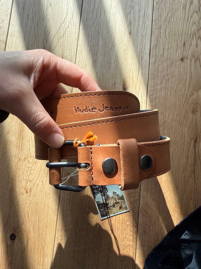 新品未使用Nudie Jeans レザー ベルト 80