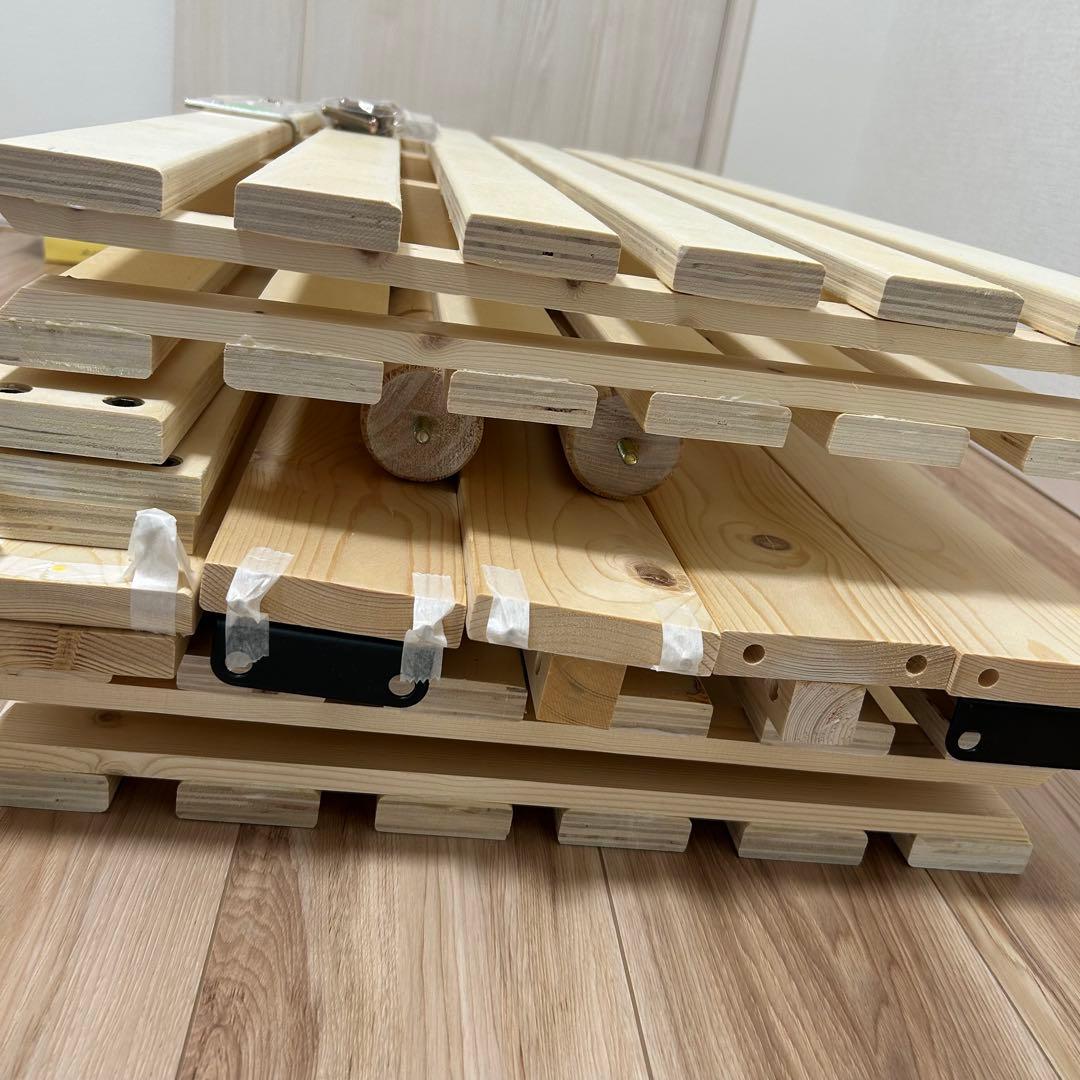 限定価格★【美品】すのこベッド ローベッド 布団干し可！組立簡単！送料込み！