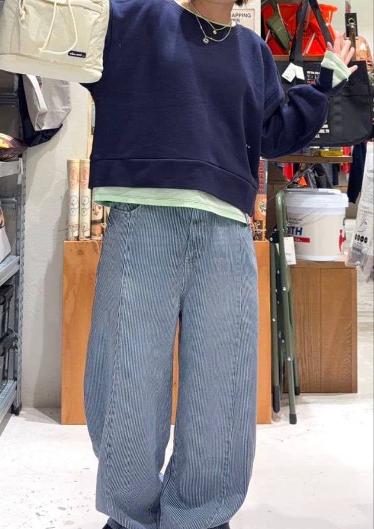 ニコアンド ［NKJ 2026SS］ 3D ドロップデニムパンツS